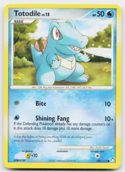 Totodile 106/123 Common Mysterious Treasures Pokemon Lightly Played - Image 1