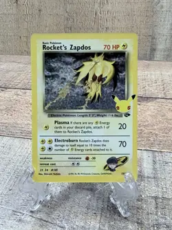Rocket's Zapdos 15/132 Pokemon Celebrations: 25th Anniversary Holo NM - Image 1