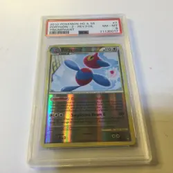 2010 Pokemon HG & SS Triumphant 7/102 Porygon Z Rev. Foil PSA 8 Nm-MINT - Image 1