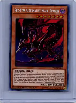 Red-Eyes Alternative Black Dragon Limited Prismatic Secret Rare 2019 Gold Sarcop - Image 1