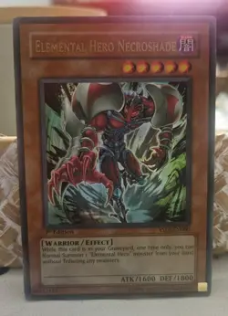 Yugioh Elemental HERO Necroshade YSDJ-EN000 Ultra Rare 1st Edition NM - Image 1