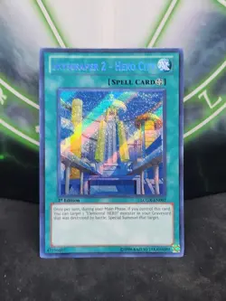 Yugioh Skyscraper 2 - Hero City LCGX-EN097 Secret Rare 1st Edition NM - Image 1