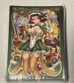 Yugioh Amanda Lapalme - Mana Moon Sleeves - Green Akiza Christmas - X70 YGO Size - Image 2