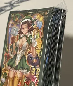 Yugioh Amanda Lapalme - Mana Moon Sleeves - Green Akiza Christmas - X70 YGO Size - Image 5