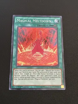Yugioh! Magical Meltdown FUEN-EN034 Fusion Enforcers 1st Edition Secret Rare NM - Image 1