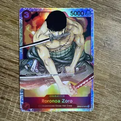 Roronoa Zoro ST01-013 SR One Piece TCG English Card Starter Deck 1 Holo Foil Red - Image 1