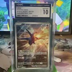 Pokemon Latios Surging Sparks Illustration Rare #203 CGC 10 Gem Mint - Image 1