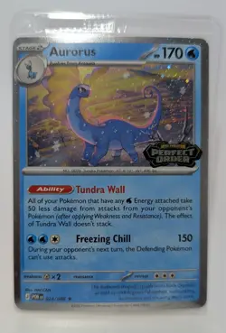 Pokemon TCG Aurorus 024/088 Perfect Order Stamped Holo Promo Sealed - Image 1