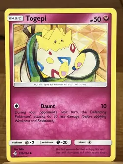 Pokemon TCG Togepi 136/214 Unbroken Bonds Common - Image 1
