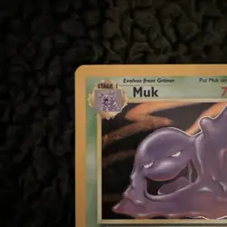 Pokemon TCG Muk 13/62 Fossil Holo Rare Unlimited EN Stage 1 70 HP (1999) - Image 3
