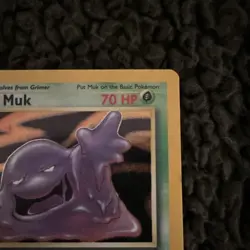 Pokemon TCG Muk 13/62 Fossil Holo Rare Unlimited EN Stage 1 70 HP (1999) - Image 4