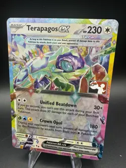 Terapagos EX 128/142 Pokemon Play! Prize Pack Play Stamp Series 6 Pack Fresh NM - Image 1