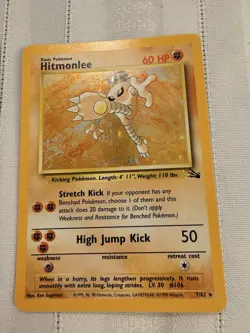 Pokemon 1999 Hitmonchan 7/102 & Hitmonlee 7/62 Holo Rare Lot WotC - Image 2