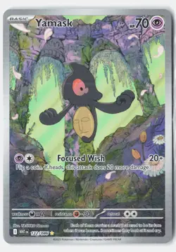 Yamask 122/086 Illustration Rare White Flare Pokemon Holo NM - Image 1