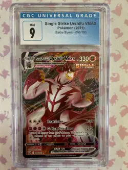 Pokemon Single Strike Urshifu VMax 086/163 Battle Styles CGC 9 Mint - Image 1