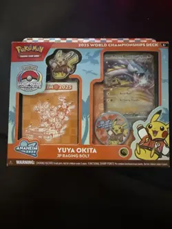 Pokemon 2025 World Championships Deck JP Raging Bolt - Yuya Okita - Free Ship! - Image 1