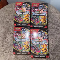 Pokemon TCG MEGA Evolution Chaos Rising Booster Bundle Lot of 4 - SHIPS FAST - Image 1