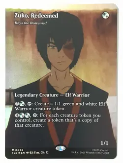 Rhys the Redeemed (Foil Borderless Zuko) - NM - TLE TLA Avatar Eternal MTG Magic - Image 1