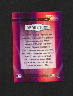 2004 Donruss Elite Barry Larkin Passing the Torch 596/1000 PT-12 Cincinnati Reds - Image 2
