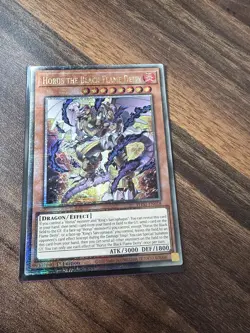 PHNI-EN018 Horus the Black Flame Deity Quarter Century Secret Rare 1st Ed YuGiOh - Image 1