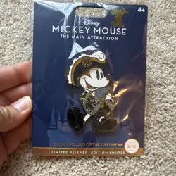 Disney Mickey Mouse The Main Attraction Pirates Limited Release Single Pin 2022 - Image 1