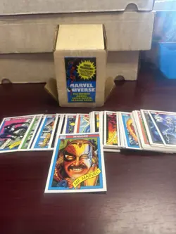 1990 Marvel Universe Series 1 Trading Cards COMPLETE BASE SET, #1-162 Impel - Image 1