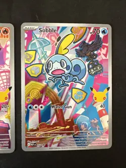 Pokemon Partner Illustration Series 2 Scorbunny Grookey Sobble Gen 8 NM - Image 4