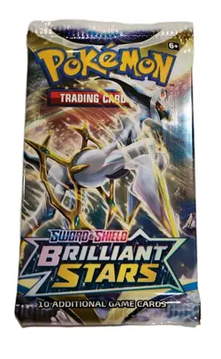 1 x Pokemon Sword And Shield Brilliant Stars Booster Pack TCG - Image 1