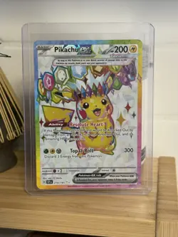 ✨⭐Pokemon Pikachu TCG Surging Sparks EX Full Art Card 219/191 NM - Image 1