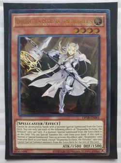 Yugioh - Dogmatika Ecclesia, the Virtuous *Ultimate Rare* OP18-EN001 (NM) - Image 1