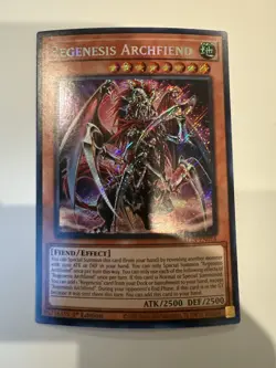 Regenesis Archfiend ALIN-EN016 Secret Rare Near Mint 1st Edition Yugioh - Image 1
