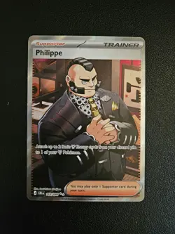 Pokemon TCG Philippe 110/086 Chaos Rising Full Art Trainer Holo NM - Image 1