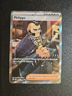 Pokemon TCG Philippe 110/086 Chaos Rising Full Art Trainer Holo NM - Image 1