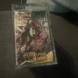 Pokemon TCG Evolving Skies Booster Box 36 Packs New and Sealed + Arcylic Case - Image 3
