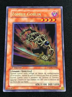 YUGIOH GOBLIN ZOMBIE PTDN-IT098 1ST SECRET ITALIAN (LP) EN098 - Image 1