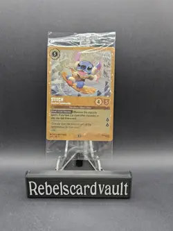Disney Stitch-Carefree Snowboarder 42/P3 Lorcana Promo Foil SEALED - Image 2