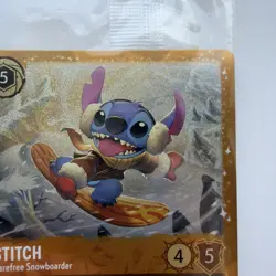 SEALED Stitch Carefree Snowboarder 42/P3 Promo Glimmer Foil NM Disney Lorcana - Image 4
