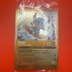 Stitch - Carefree Snowboarder 42 Disney Lorcana Promo Cards Holo Sealed - Image 2