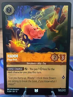 Disney Lorcana TCG - Hamm - Piggy Bank 11/204 - Uncommon Foil - Image 1