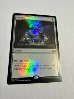 Sol Ring -Foil MTG Magic The Gathering Commander Collection: Black LP - Image 1