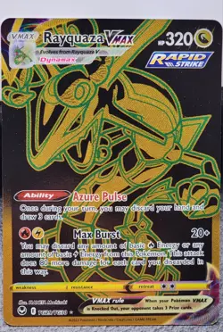 Pokemon TCG Card Rayquaza VMAX TG29/TG30 Silver Tempest Holo Secret Rare - Image 1
