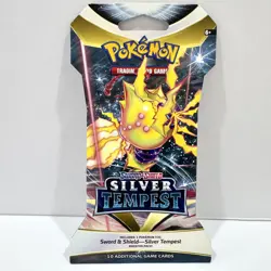1x Sword & Shield Silver Tempest Sealed Pokemon Card Sleeved Booster Pack - Image 1