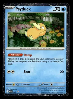 Psyduck 007 & Psyduck 008 Mega Evolution MEP Promo Pokemon Card - Image 2