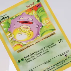 Pokemon TCG - Koffing 51/102 Base Set Common Shadowless WOTC 1999 - EXC/NM - Image 1