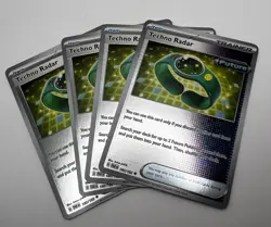 Techno Radar Reverse Holo 180/182 x4 4x Pokemon Card 2023 Paradox Rift Playset - Image 1