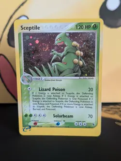 Big Swirl Sceptile Rare Holo Card 11/109 Ruby & Sapphire LP Pokemon TCG - Image 1