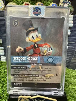 Disney Lorcana Scrooge McDuck Richest Duck In The World Enchanted 218/204 EN3 - Image 1