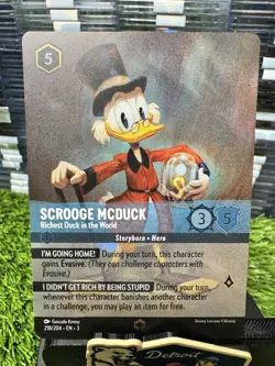 Disney Lorcana Scrooge McDuck Richest Duck In The World Enchanted 218/204 EN3 - Image 2