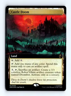 Castle Doom (Extended Art) (Foil) 0429 (R) MTG Marvel Super Heroes (MSH) - Image 1