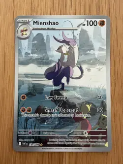 Mienshao 134/086 Pokemon SV: White Flare Illustration Rare NM - Image 1